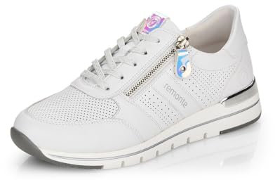 Remonte R6705, Turnschuhe für Damen, Weiss Kombi 80, 36 EU