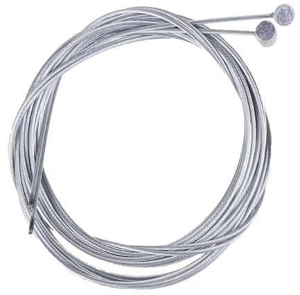PaulStore 2-Piece Universal Bike Brake Cable Set – 2m Galvanized Steel Inner Wire with Barrel Nipples – Replacement Brake Line Kit for Mountain, Road, and Hybrid Bicycles