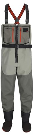 Simms Men's Freestone Z Stockingfoot Fishing Waders Smoke XXL