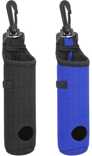 JEXOWIQ borse da Golf,Pacco da 2 Sacche per la Pulizia delle Palline da Golf,Borsa da Lavaggio Portatile con Fibbie,Idea Regalo Perfetta per Golfisti-Borsa per il Trasporto di 3 Palline da Golf,3 Tees