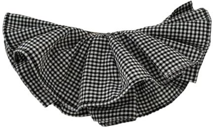 Pince à cheveux sophistiquée en tissu noir avec double couche chouchou accessoire de coiffure adapté à diverses occasions