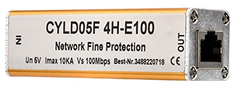 Fockety Protecteur de Surtension Ethernet, Protection Fiable Contre la Foudre, Adaptateur RJ45 RJ11 pour la sécurité du Réseau 5V