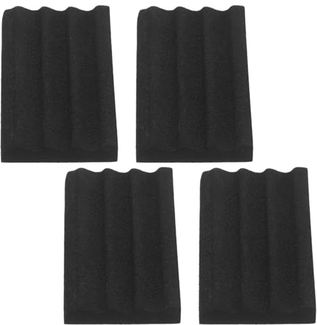 Kisangel 4 Pièces Lot de 4 Porte-Leurres de Pêche en EVA Noir, Rangement pour Leurres et Hameçons Ajustable, Présentoir Compact et Léger pour Stockage Solide, pour Pêche en Bateau et