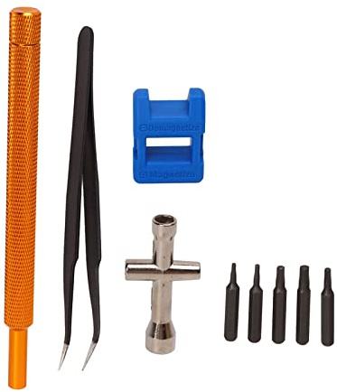 outdoorm RC Kit de Herramientas de reparación de automóviles ergonómico Ahorro de Esfuerzo Caja de Herramientas de reparación RC ampliamente Utilizada para Modelo Drone