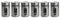 MC-Trend 6er Set Gewürzstreuer Salzstreuer Pfefferstreuer aus Glas & Edelstahl mit Dreh-Deckel und Sichtfenster Gewürzglas Vorratsglas Dose (6er Set Edelstahl)