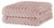 Merana Oslo Handtuch Set | schnelltrocknend, weich & fusselfrei | Frottier Luxus Qualität | 100% Baumwolle Frottee | Oeko-TEX | 590 GSM | Händehandtuch & Haartuch | Rosa (2 x Handtücher 50x100cm)