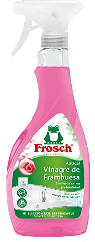 Frosch - Limpiador Antical Ecológico Vinagre de Frambuesa, Elimina las Manchas de Cal y Suciedad del Baño, Eficacia desincrustante - 500 ML