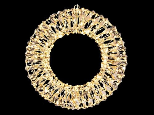 Gruppo Maruccia - Ghirlanda Natalizia Luminosa con 480 Led - Uso Interno ed Esterno - Misura 40 cm - Addobbo Casa, Vetrine, Negozi