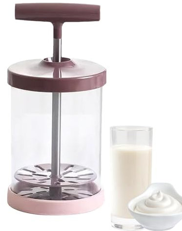Manual Cream Whipper | Handheld Whipped Cream Dispenser | Manual Whipped Cream Maker with Ergonomic Handle | Manual Milk Frother Creamer for Efficient Whisking