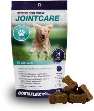 Cortaflex Senior Dog Chews (Contains 60 Chews) Supports Hip And Joint Mobility. Supplements For Dogs. Contains Chondroitin and Glucosamine. Dog Joint Support For Senior Dogs