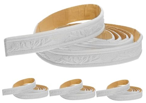 VILLCASE 4 Rollos De Tiras Decorativas Para Pared Pegatinas Para Gabinetes Bordes De Paredes Adhesivos Para Papel Tapiz Rieles Autoadhesivos Decoración De Pared Moldura De Cocina