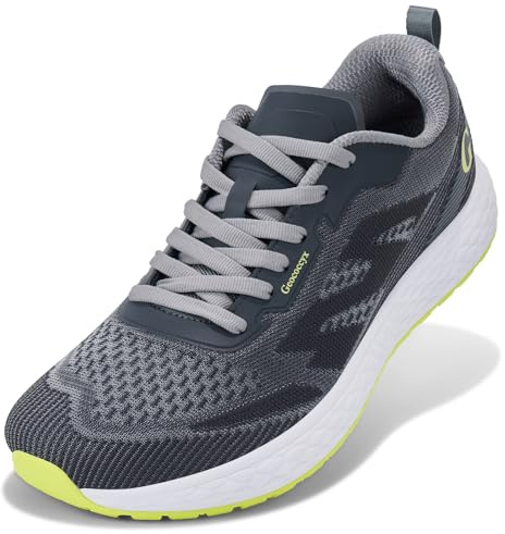 Geococcyx Zapatillas Hombre Puntera Ancha Transpirables Gr.39-46 | Antideslizantes, Ligeros, Flexible, Fitness, Cómodas, Casual, Exteriores, Deportivas, Zapatos de Running