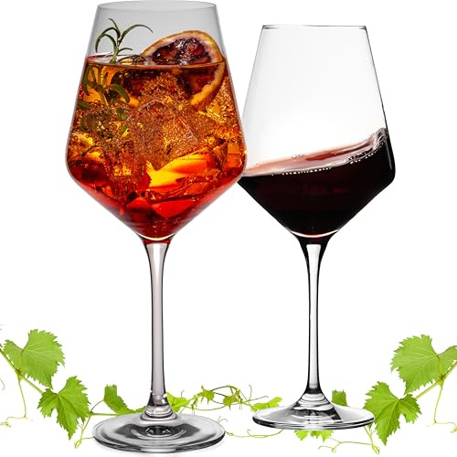 IMPERIAL glass Juego de 2 vasos para aperitivos (cristal, 580 ml, apto para lavavajillas, serie Atenas)