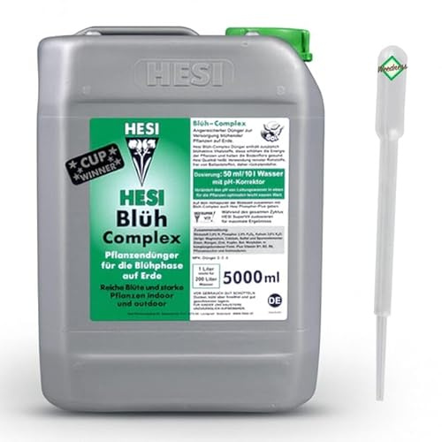 Hesi Bloom Complex 10 liter för blomningsfasen - odla gödselmedel naturligt gödselmedel inomhusväxter organisk flytande organisk