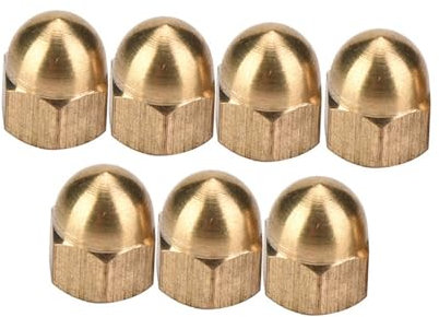 Brass Acorn Nut Kit Dome Head Cap Hex Nuts Set Vehicle Fasteners m3-m12 Fix Tires (M5)