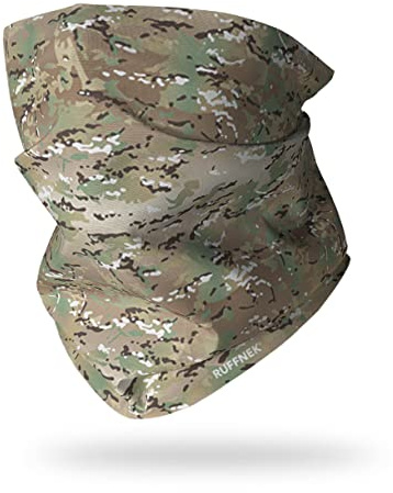 Ruffnek Multi Terrain Pattern (MTP) Camouflage Multifunctional Headwear Neck warmer, Snood Tube, Neck gaiter - Men, Women - One Size