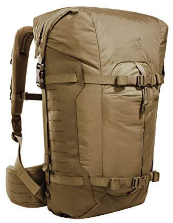 Tasmanian Tiger TT Sentinel 28 Leichter, taktischer Einsatz-Rucksack, Wander-Rucksack mit Roll-Top, LC Molle und Molle-Klett, 28 Liter Volumen Coyote Brown