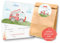 Essi's Stoff Boutique 10er-Set Feuerwehr Einladungskarten und Mitgebseltüten - Feuerwehr Kindergeburtstag Set mit Goodie Bag