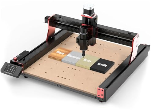 Twotrees TTC450 PRO CNC Milling Machine 4 Axis for Wood and Acrylic 90% Assembled Powerful Motor XYZ Limit Switch Upgrade CNC Router CNC Working Area 460 x 460 x 80mm