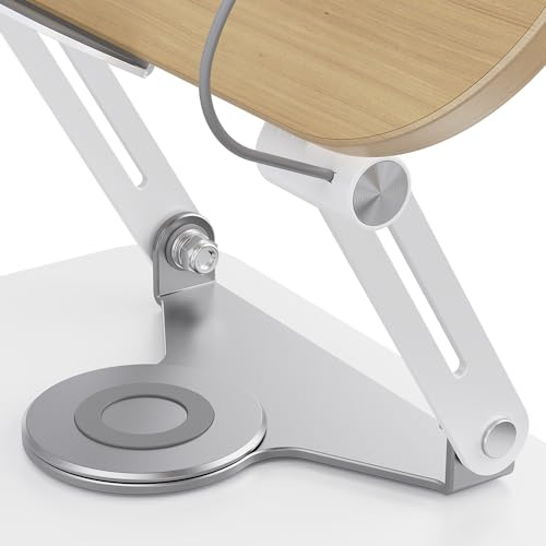 Bokstativ, Bokhållare med Kolstål Dubbel Stång Supportdesign Dubbel Rod 360 ° Svängbar för 17 Tum Bärbar Dator