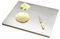 Tabla de Cortar de Acero Inoxidable 304 - Placa de Amasado de Acero Inoxidable para amasar Pizzas, Pan y Pasteles, Doble Cara - con Labios(Size:40 * 60cm)