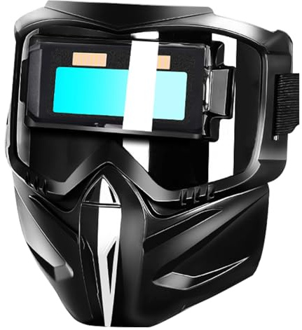 Casco da saldatura, maschera per saldatura, cappuccio per saldatura, protezione per saldatura, scudo MIG auto-oscurante per raccordi per tubi, costruzione, scultura, riparazioni agricole, leggero