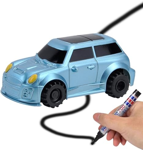 Generisch Autospielzeug mit induktivem Sensor – interaktives Follow-the-Pen-Fahrzeug, pädagogische zur Straßenerkennung, entwicklungsorientiertes Denktraining | Kinder, Mädchen, Lernen, Spielen, l