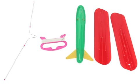 Chrees Giocattolo di Aquilone per Aeroplano, Aquilone 3D Stile Cartone Animato con Colori Vivaci, Facile da Montare, Realizzato in Materiale PVC PE, Leggero per Campeggio All'aperto,