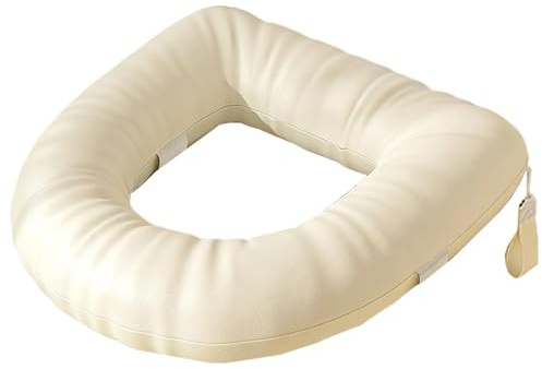 Acolchada para Asiento de Baño, Resistente a Manchas e Impermeable Elevador, Cojín elevado para asiento de inodoro, para Personas Mayores, Embarazadas, Rehabilitación, Uso Doméstico, Hoteles y