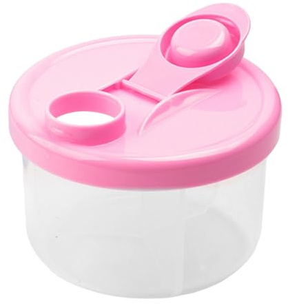 Formula Powder Pot, Babe Milk Powder Dispenser Pots with Swivel Lid