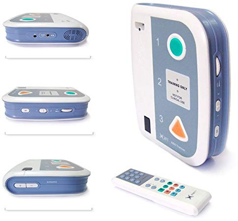 AED Trainer XFT-120C+ First Aid Training Kit CPR Teaching Machine First-aid Defibrillator Training Device Unit Voice Prompts English French Spanish Greek Portuguese Korean Hebrew etc. Languages