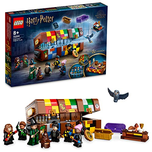 LEGO 76399 Harry Potter The Hogwarts Magic Trunk, Personalised Gift Idea, Includes 5 Movie Character Minifigures