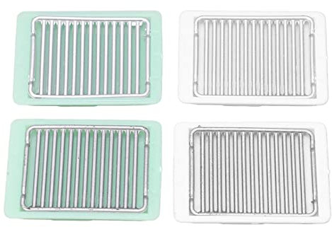 4PCS 1:12 Dollhouse Accessories Mini Food Draining Tray Baking Living Scene Plastic Miniature Workmanship Toy Toaster Oven Pan