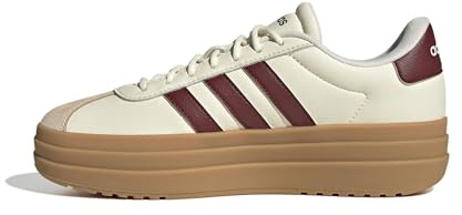 adidas Women's VL Court Bold Shoes, Off White/Shadow red/Crystal Sand, 8 UK