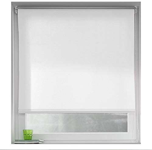 MadeInNature Store Enrouleur tamisant fenêtre Hauteur 180 cm différentes largeurs Plusieurs Coloris Disponibles de (Largeur Tissu Store 25 cm, Blanc)