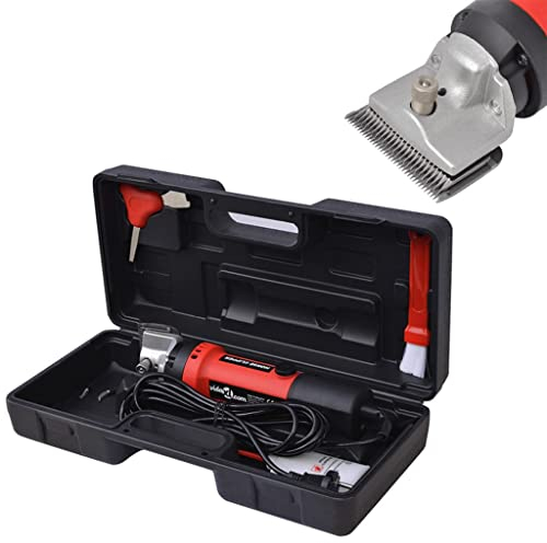 vidaXL Pferdeschermaschine Set 6-tlg. 550W Rasierer Haarschneider Trimmer mit Zubehör Pferdebedarf Schermaschine für Pferde mit Tragetasche