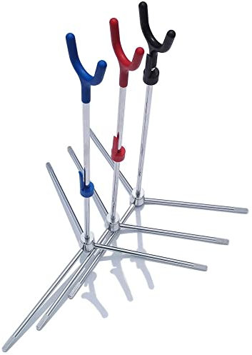 SHARROW Bogenschießen Recurve Bogenständer Halter Bogen klappbar Tragbarer Bogenständer Recurve Bogenhalter Bogenständer Rack für Recurvebogen Takedown Bogen und Langbogen (rot)