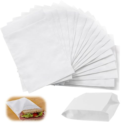 100 vit papperspåse presentpåsar Kraftpapper DIY Hantverksdekoration Godis Presentförpackningspåse Semesterfödelsedagsfest Kraftpapper (10 * 15CM)