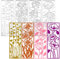 4 PCS Flower Frame Cutting Dies for Card Making Flower Cutting Dies, DIY Scrapbooking Arts Craft Decorative Embossing Paper Dies Card Making