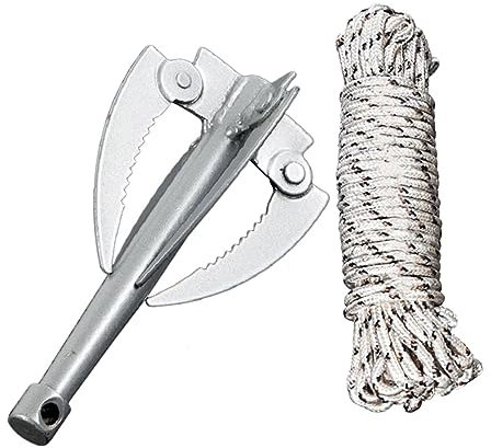 BESPORTBLE 15m Râteau Aquatique Acier Inoxydable Outil Professionnel De Désherbage pour Étangs Lacs Et avec Corde