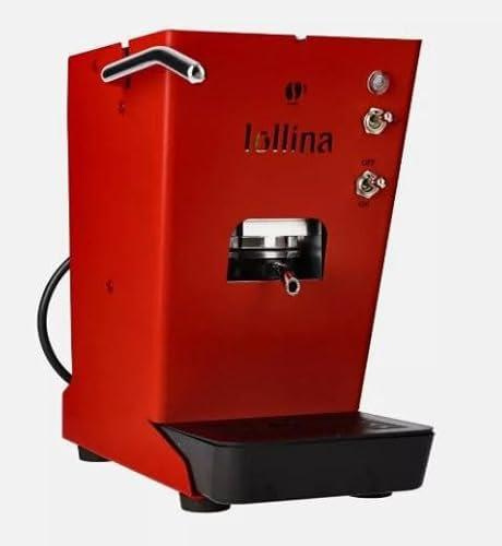 Caffè Stile Macchina da Caffè a Cialde ESE 44mm, Rossa, con 40 Cialde Caffè Incluse