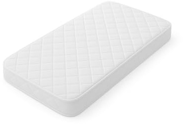 DREAMLAYER Mini Cot Bed 90 x 40 cm – Breathable Foam for Cribs & Moses Baskets – Hypoallergenic Support, Quilted Washable Cover – Newborn Baby Sleep Surface – UK Made