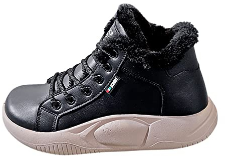 Generiska vinterskor män fodrade, lätta sportskor damer vinter varma träningsskor fleecefoder sneakers jogging ortopediska skor mjuka platålöparskor varma barfotaskor