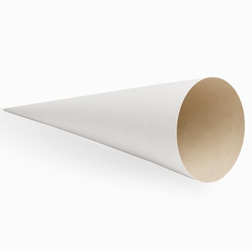 Ferocity School Cone Cardboard Blank 70 cm Large for Filling for Girls Boys for Crafts Cone Shape Bag DIY Gift Packaging Insert for Sweets Bag First Day of School [149]