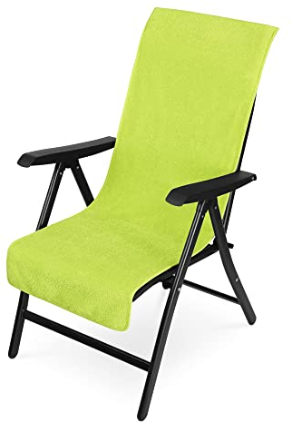 JEMIDI Housse Chaise Longue - Protection Chaise de Jardin 130 x 60 cm en Coton - Serviette Grande Taille pour Plage Piscine Bronzage