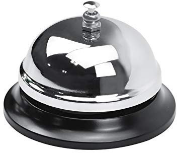 WEKON Bar Cloche de Service Sonnerie d'appel de Restaurant Sonnette de Comptoir Sonnette de Réception Écoles Hôpital Hôtels