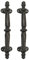 Sungmor Cast Iron Heavy Duty Barn Door Handles - 2PC Pack & Dark Brown & 24CM/9.5Inch - Vintage & Decorative Door Pull Handle - Home Hallway Closet Passage Garden Gate Shed Cabinet Door Grab Handle
