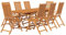 vidaXL Gartenmöbel Set 9-TLG. Gartengarnitur Sitzgruppe Gartenset Sitzgarnitur Gartentisch Esstisch Tisch Stühle Massivholz Akazie