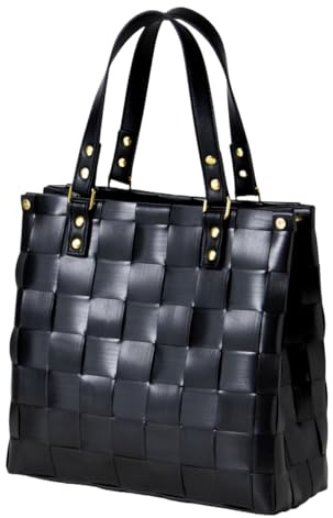 [W] Charlotte Handbag Fat Strap Black Size XS with PU Handles