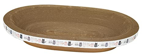 Fonowx Rascador para Gatos, Tablero para rascar de cartón, Tablero para Reciclar, para moler, Juguete de Entrenamiento, Cama de salón, Almohadilla, 47cmx22cmx8cm